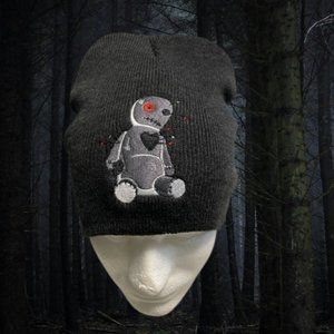 Beanie Hat Gothic Embroidered Beanie Voodoo Doll Theme Hat for Men Hat for Women